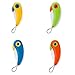 Mini Ceramic Knife by Exlif, Pocket Folding Knives Set 4 Colors- Mini Kitchen Fruit Paring Cutters
