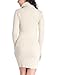 v28 Sweater Dress for Women Ribbed Knit Fitted midi Sexy Fall Winter Bodycon Cowl Neck Dresses (S,Beige)