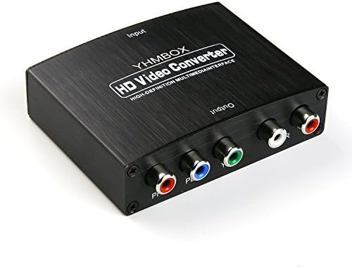HDMI to YPbPr, YHMBOX 4K HDMI to YPbPr Component 5 RCA RGB Audio Adapter Converter Support for Amazon Fire TV Macbook Apple TV Blu-Ray DVD PS4 Xbox etc.