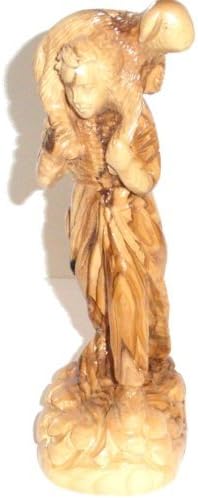 Holy Land Market Olivewood King David - The Shepherd (19 cm or 7.5 inches high)