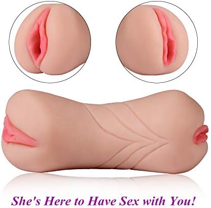 Mãštûrbêr Toys Cheap Male Men Adullt Toys, Hands Free Realistic Feel Small, Silicone Male Sléévé Strõkér, Soft and Smooth Double Headed Warm Mugs Trainer, Gifts for Boyfriend and Husband