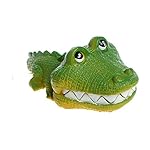 Techinal Aquarium Air Operated Crocodile Shape Bubbler Fish Tank Landscaping Ornament Hot