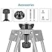 NEEWER 75mm Bowl Adapter, Metal Half Ball Flat to Bowl Adapter Convert with 3/8-inch Screws Mount on Tripod and Fluid Head TA60/2500/3500