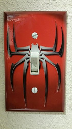 EZ Mounts Spiderman movie Decorative Light Switch Wall Mount Plate Cover Universal 2.75in x 4.5in Standard 1 Gang Wall Plate Perfect for Home, Office and Makes for a Great Gift