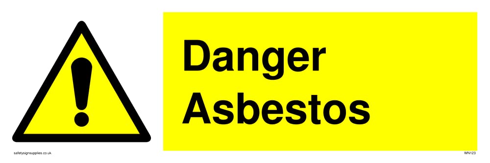 Danger Asbestos Sign - 300x100mm - L31