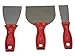 3 Piece Drywall Taping Knife and Scrapper Set, Includes 1-1/2 Inch Stiff Putty Knife, 3 Inch Stiff Steel Metal Wall Scraper, 4-1/2 Inch Drywall Flexible Steel Taping Knife