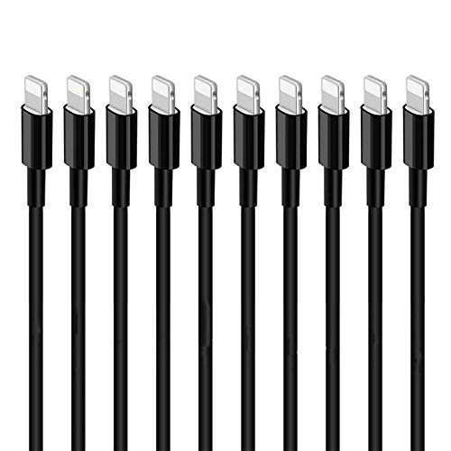 Charging Cables, LoveniMen 3FT [1M] USB Cable, 10 Pack Charger Cords Charging Syncing Cord Leads Data Lines - Black