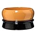 Fine Accoutrements Classic Shaving Soap Bowl, Solid Stoneware Construction, Stackable and Color Coded, Orange and Black