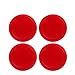 Ellen Tools Set of 4 Red Home Standard Air Hockey Pucks -- Large Size for Adults 2.95 inches, 75mm