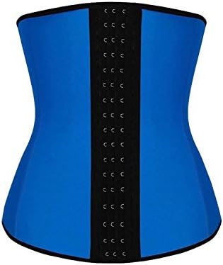 HrGlass Training Waist Trainer Latex Corset Steel Bone Cincher XXXL Blue