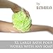 Bath Pouf Large Mesh & Lace Trim Shower Sponge Set of 4 Pack 60gr, Exfoliating Cleanse Soothe Skin Loofah Luffa Body puff Mesh Exfoliate Skin Lofah Body Scrubber Bath Pouf Bulk Men Women