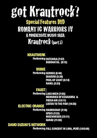 Amazon Com Got Krautrock Romantic Warriors 4 Part 1 Special