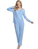 Avidlove Womens Long Sleeve Pajama Set with Pj Pants Comfy Sleepwear
