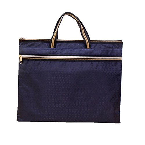 Funnylive Set of 5;Document File Holder Zipper File Bags Football Shape Shopping Bags Multicolor Double Zip Pocket Handbag ( A4 Size, Random Color )