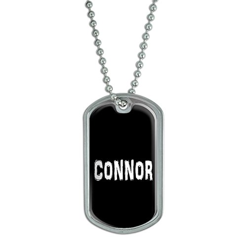 Connor - Name Military Dog Tag Luggage Keychain