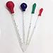 OESS Thick Glass Graduated Dropper Pipettes Silicone Rubber Caps 1ml 2ml 5ml 10ml