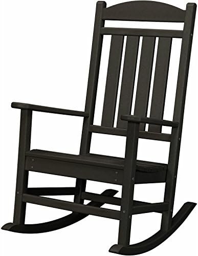 Hanover Outdoor Furniture HVR100BL All Weather Pineapple Cay Porch Rocker, Black