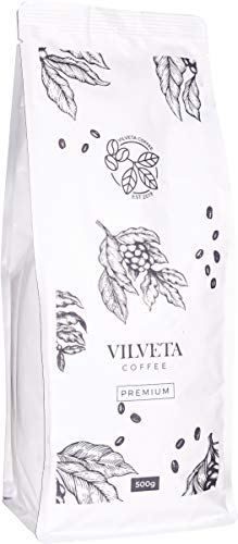 VILVETA Premium Kaffee | Kaffeebohnen 500 Gramm | 80% Arabica & 20% Robusta | Direkt trade | Perfekt für Vollautomaten…