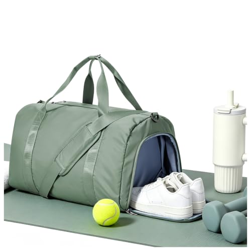 HYC00 Sport Duffel Bag Damen Herren Sporttasche mit Nassfach & Schuhfach Reise Duffel Bags Übernachtungstasche Leichte Trainingstasche Reisetasche Dam