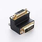 DVI-I Female to DVI-D Male Right Angle Adapter
