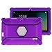 Turpro Kids' Shockproof Silicone Case for Chromo Inc 7 inch, Alldaymall A88X, Dragon Touch Y88X Plus/Y88X, VURU A33, NPOLE 7 Inch Tablet (Purple 2)