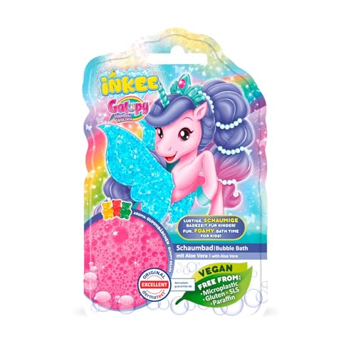 - Jabón líquido para bañera Galupy Unicorn | Aditivo para el baño Unicornio para niños, jabón líquido para niños con aloe vera y aroma a ositos de goma, 40 g