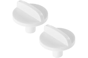 RUNROTOO 2pcs Universal Refrigerator Thermostat Knob 30mm Diameter Temperature Control Dial Replacement