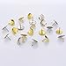 Shappy 400 Pieces Thumb Tacks Drawing Pins Pushpins Thumbtacks for Office or DIY, 10 mm Head, Silver and Brass Tone