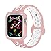 BRG Compatible with Apple Watch Band 38mm 42mm with Case, Shock-Proof Protective Case with Silicone Strap Replacement for iWatch Series 3,Series 2,Series 1 …