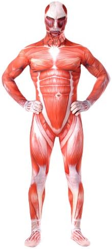 Ryshman Unisex Strengthen Muscle Lycra Hallowmas Zentai Costume