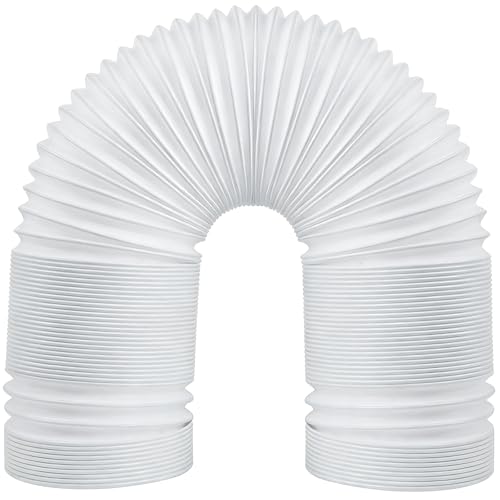 FUBININA 80" Portable Air Conditioner Hose, AC Hose with 5.9" Diameter, Anti-Clockwise Thread AC Exhaust Hose for Portable AC Vent Replacement Tube Compatible with LG Air Conditioner Part