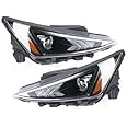 SBPKMARSCT Front Halogen Headlights Assembly Left+Right Side for For 2019-2020 Elantra Bulb Not Included Driver &Passenger Head Lights Direct Replacement Headlamps Assy Set (A Pair (Headlights))