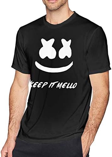 Obagaty Marshmello Keep It Mello Men's Soft Short Sleeve T-Shirt Black