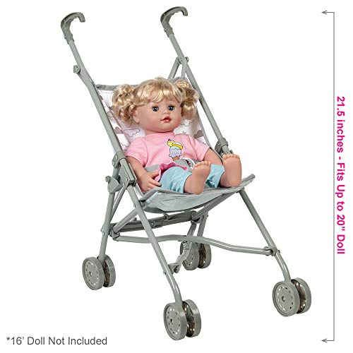 Adora Baby Doll Stroller Twinkle Stars Umbrella Stroller, Fits Dolls