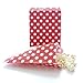Red Party Favor Bags Trio (75 pack) - Party Favor Bags, Christmas Candy Treat Bags, Wedding Favor Gift Bags, Red Striped, Polka Dot & Chevron Bags