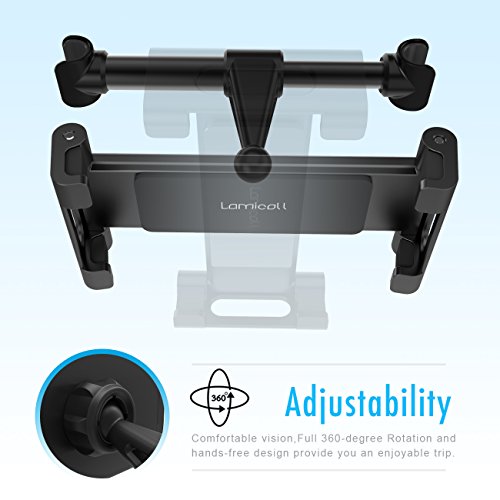 image for Car Tablet Headrest Mount, Lamicall iPad Holder : [UPDATE VERSION] Bac