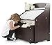 Humble Crew 3-in-1 Kids Bookshelf and Toy Storage Organizer, Espresso - Toddler Organizers with Rolling Toy Box and 3 Plastic Bins – Sturdy Baby Book Shelf, Perfect for Nursery and Playroom