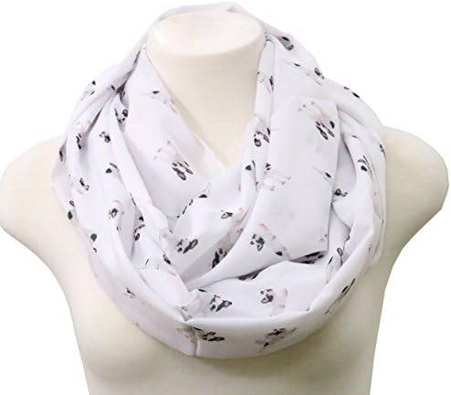 French Bulldog Infinity scarf Frenchie scarf birthday gift for her anniversary present