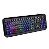 Rii RK300 Rainbow RGB Backlit Gaming Keyboard, 104 Keys USB Wired Multimedia Keyboard for Gaming,Office