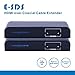 E-SDS 1080P HDMI Extender Over Coaxial Cable,HDMI Over Coax Cable(RG6/7/11) Up to 1640Ft(500m) by Transmitter & Receiver CV0017