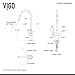 VIGO Gramercy 17'' H Single Handle Pull-Down Spout Kitchen Faucet in Matte Black-VG02008MB
