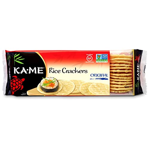 KAME GlutenFree Original Rice Crunch Crackers 3.5 oz (Pack of 12