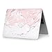 Compatible with MacBook Pro 13 Case 2018 2017 2016 Release A1989/A1706/A1708, iCasso Hard Case Shell Cover and Keyboard Cover -Pink Marble