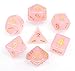 DND Dice Set RPG Polyhedral Dice Fit Dungeons and Dragons(D&D) Pathfinder MTG Role Playing Dice (Pink)