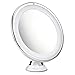 Cymas 7×Magnifying Makeup Mirror, Lighted Mirror with Power Suction & 360°Rotating Adjustable