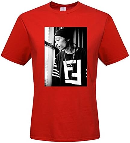 ALVA DIY tshirt Men's T-shirts Wiz Khalifa(XXL-Red)