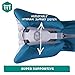 trtl Pillow Plus - Adjustable Pillow for Airplane Travel - Travel Pillow with Luxury Foam Padding for Head and Neck Support - Lightweight - Machine Washable - Waterproof Carry Bag - Blue