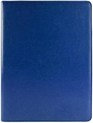 Your only family Durable Office Supplies Business Style Leather Document Folder with 30-Pages A4 Note Pad & Calculator,Size : 31.723.73.5cm Practical (Color : Blue)