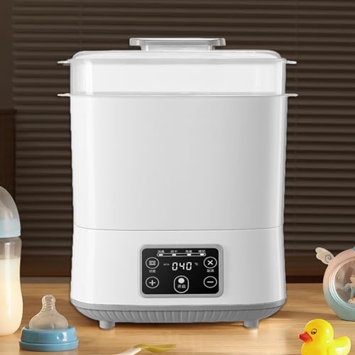 3 in 1 Esterilizador de Vapor de Biberones, │Esterilización, Secado y Comida Caliente│ Calentador de Biberones, Esterilizador con Funciones de Descongelar, Esterilizar, Secar y Calentar Biberones