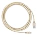 Volts Lightning Cable [Apple MFi Certified] 3.3ft Nylon Braided Charger with Aluminum Case on 8 pin Connector for iPhone 7/6 / 5 / 6s Plus, iPad, iPod - 1m Gold